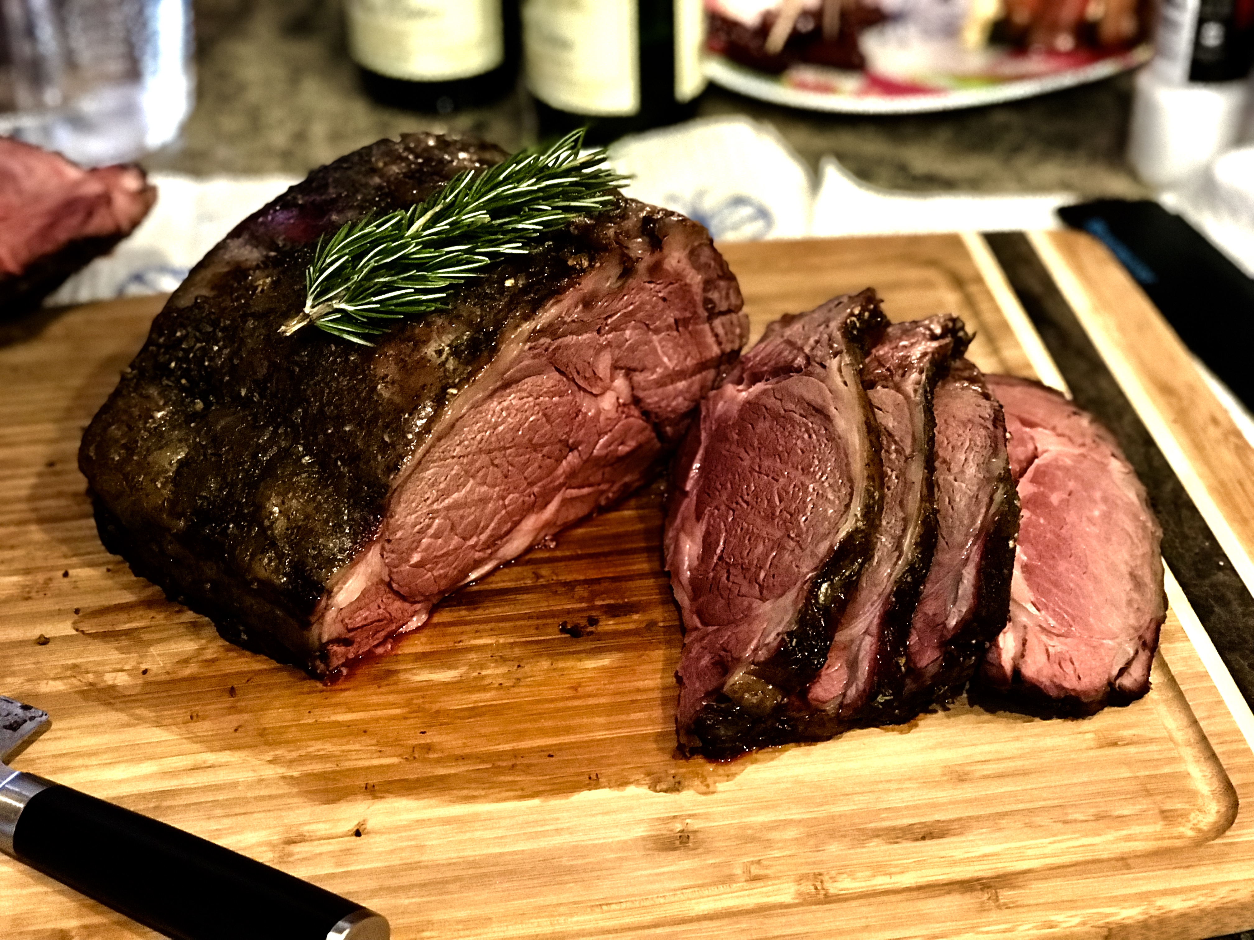 Herb Butter Smoked Prime Rib Your Go To Prime Rib Recipe Slowpoke Cooking,Sauteed Mushrooms Png